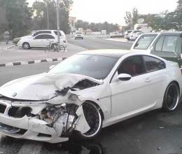 حادث سيارة بي إم دبليو BMW Crash